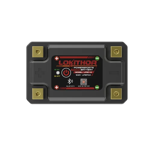 LOKITHOR Lithium MC Batteri 12V 3Ah - 113x70x85mm - Bluetooth - Heat