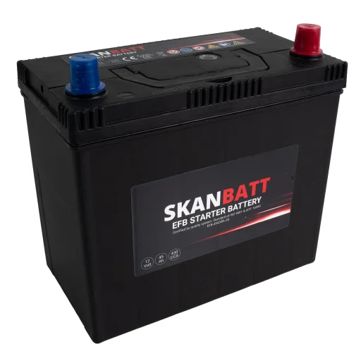 SKANBATT EFB Startbatteri 12V 45AH 430CCA (238x129x223mm) +R