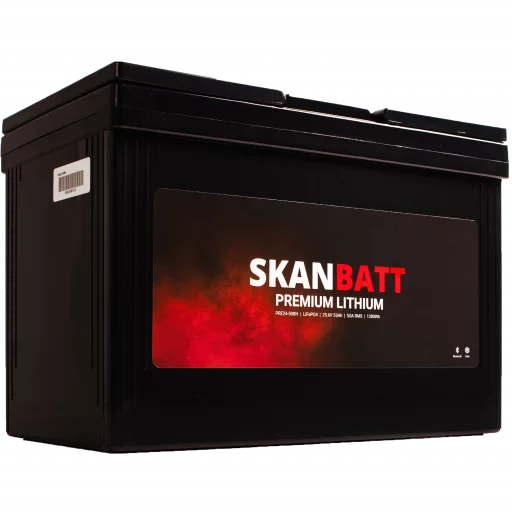 SKANBATT Premium Lithium - 48V 50Ah 50A BMS - 522x238x218 mm - Bluetooth - Heat - 8 Års garanti