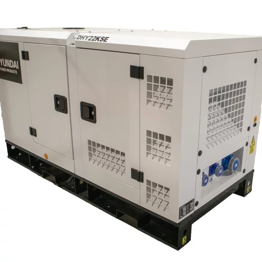 HYUNDAI DHY22KSE Diesel strømaggregat 22kVA 400V 3-fase - 1500RPM - Vannkjølt
