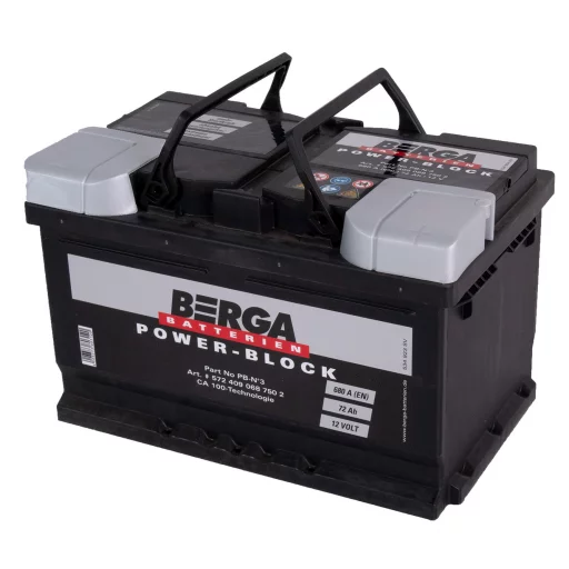 BERGA Power Block 12V 72AH 680CCA (278/175/175mm)