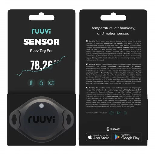 RUUVI Tag Pro Bluetooth Sensor - IP67