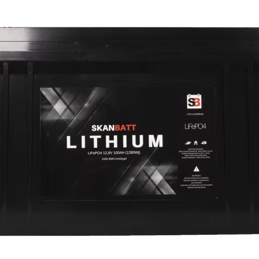 SKANBATT Lithium Batteri 12V 100AH 150A BMS