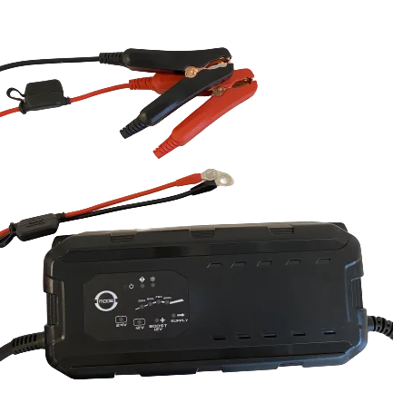 LEMANIA Batterilader 12/24V 25A Elektronisk