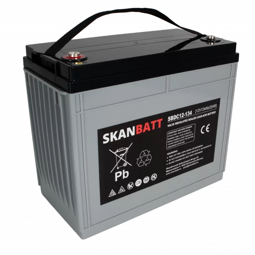 RITAR AGM Deep Cycle Batteri 12V 134AH C10 (340x173x280mm) +venstre