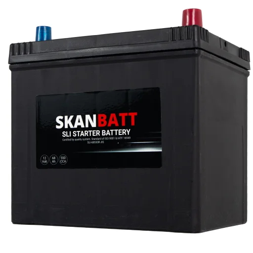 SKANBATT SLI Startbatteri 12V 68AH 550CCA (232x173x225mm) +R