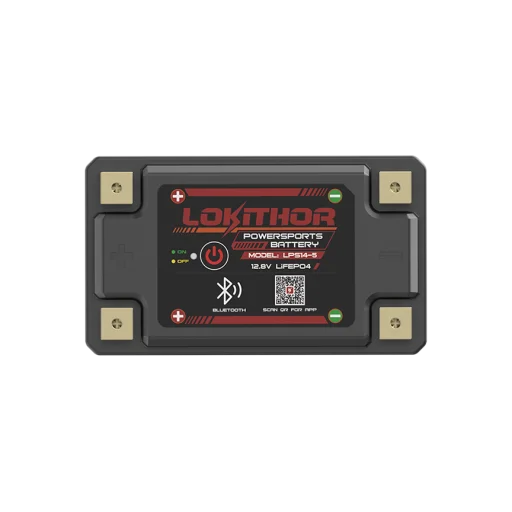 LOKITHOR Lithium MC Batteri 12V 5Ah - 149x87x93mm - Bluetooth - Heat