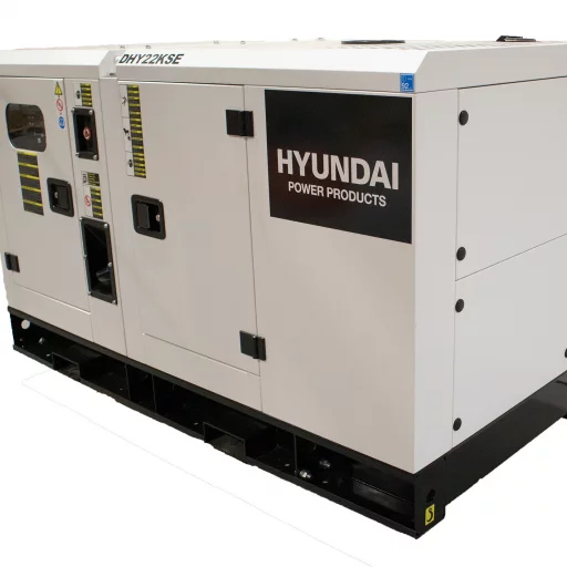 HYUNDAI DHY22KSE Diesel strømaggregat 22kVA 400V 3-fase - 1500RPM - Vannkjølt