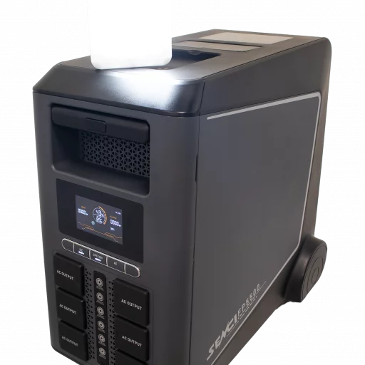 SENCI Lithium LPS 5376Wh Power Station med 5000W (10000W) sinus inverter