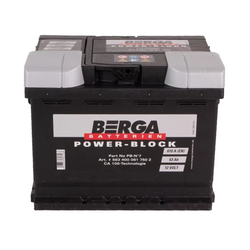 BERGA Power Block 12V 63AH 610CCA (242/175/190mm)