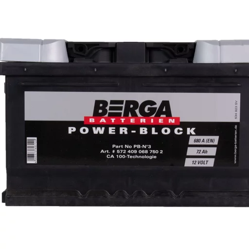 BERGA Power Block 12V 72AH 680CCA (278/175/175mm)