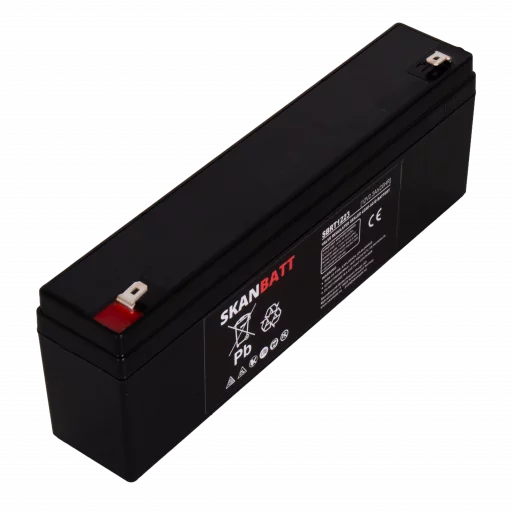 SKANBATT AGM Batteri 12V 2,3AH (178x35x61mm) F1