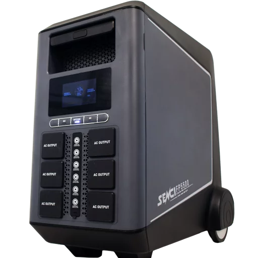 SENCI Lithium LPS 5376Wh Power Station med 5000W (10000W) sinus inverter