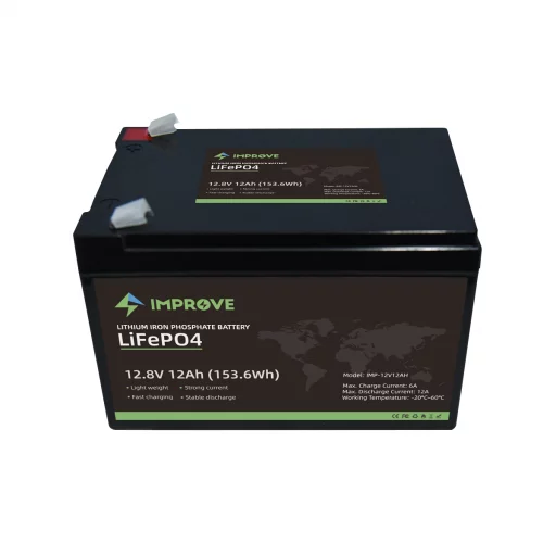 IMPROVE Lithium Batteri 12V 12Ah (LiFePO4) BMS 10A