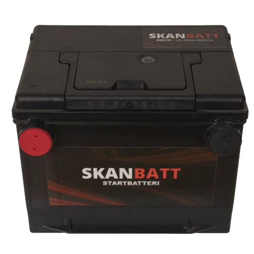 SKANBATT Startbatteri 12V 65AH 650CCA (230x179x180/180mm) +venstre