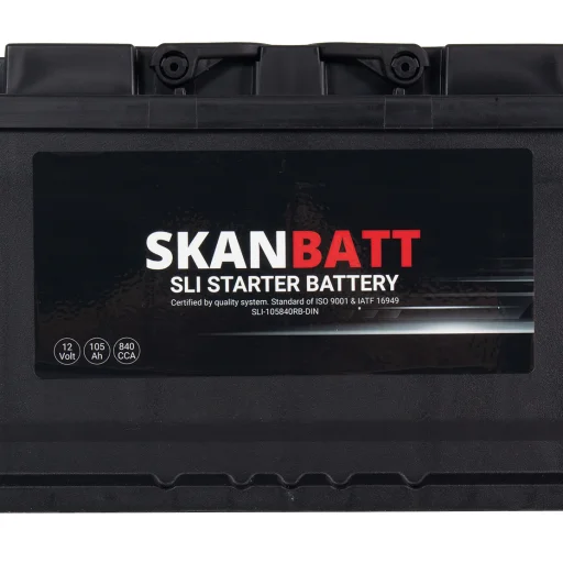 SKANBATT SLI Startbatteri 12V 105AH 840CCA (352x175x190mm) +R