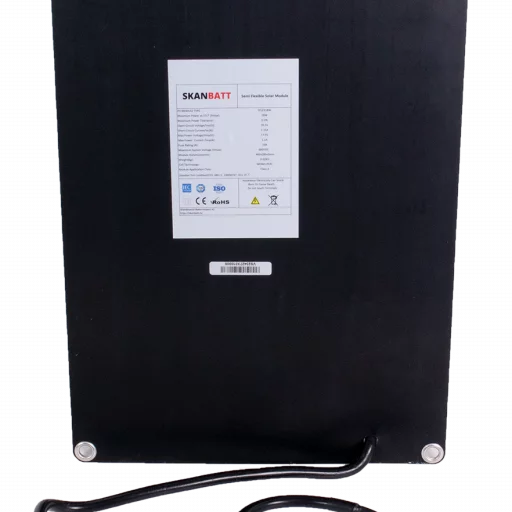 SKANBATT Fleksibelt Solcellepanel 18W - ETFE - 465x285x3mm