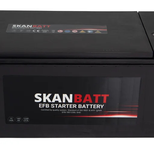 SKANBATT EFB SHD Startbatteri 12V 185AH 1230CCA (513x224x218mm) +L