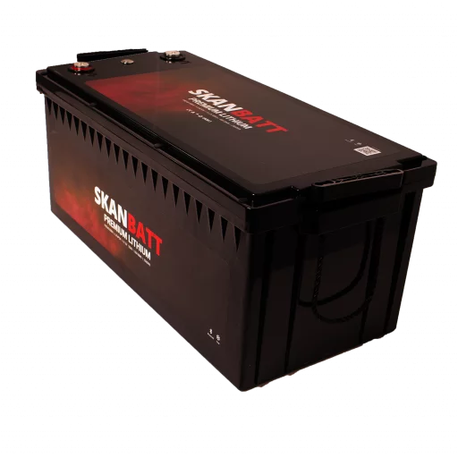 SKANBATT Premium Lithium - 48V 50Ah 50A BMS - 522x238x218 mm - Bluetooth - Heat - 8 Års garanti