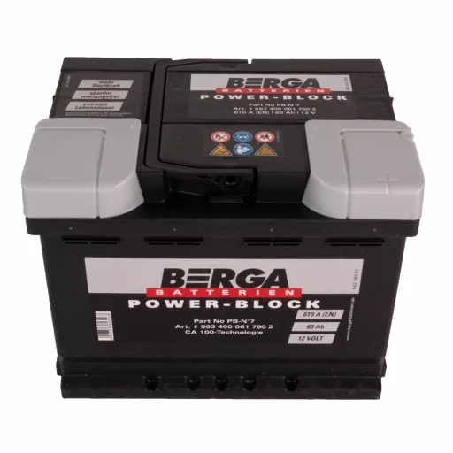 BERGA Power Block 12V 63AH 610CCA (242/175/190mm)
