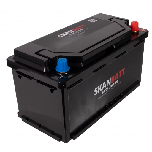 SKANBATT Base Lithium - 12V 150Ah 150A BMS - 355x180x190mm - 3 Års garanti - Bobil