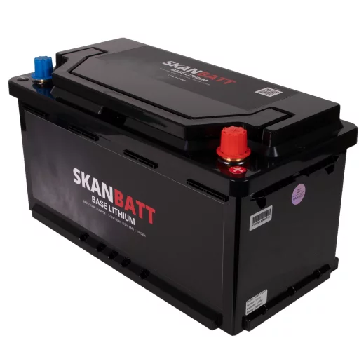 SKANBATT Base Lithium - 12V 150Ah 150A BMS - 355x180x190mm - 3 Års garanti - Bobil