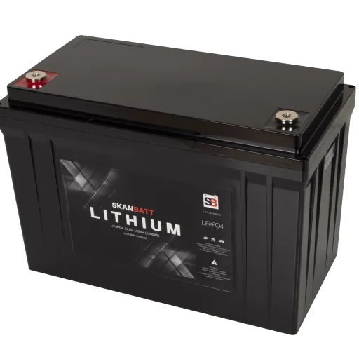 SKANBATT Lithium Batteri 12V 100AH 150A BMS