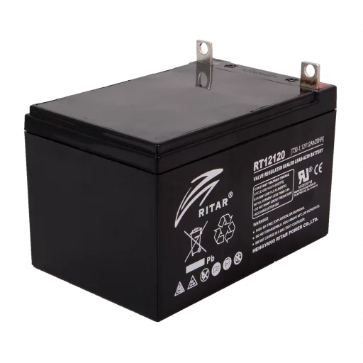 RITAR AGM Batteri 12V 12AH M6 (151x98x107mm)