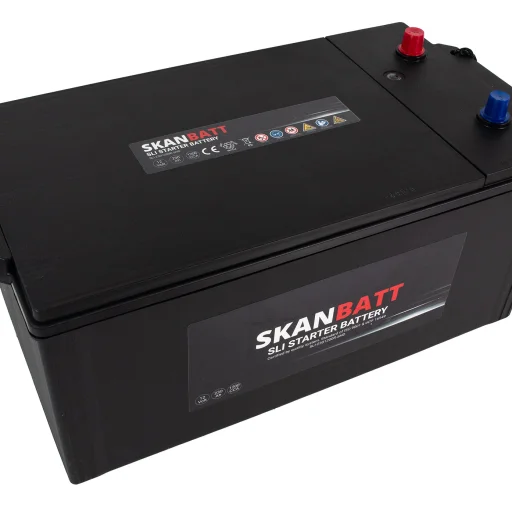 SKANBATT SLI SHD Startbatteri 12V 230AH 1200CCA (518x276x218mm) +R