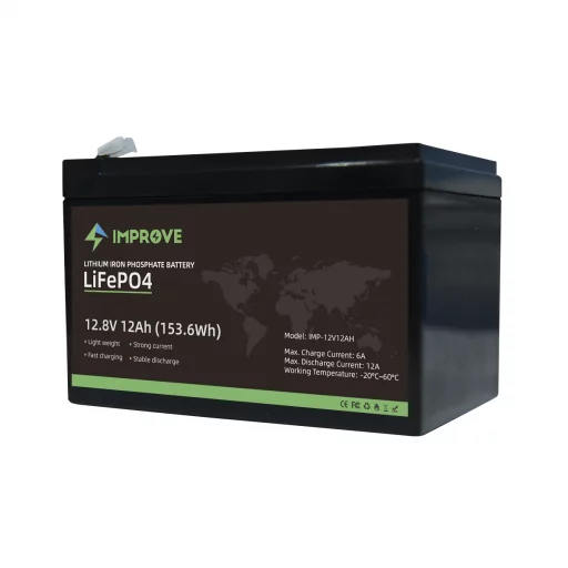 IMPROVE Lithium Batteri 12V 12Ah (LiFePO4) BMS 10A
