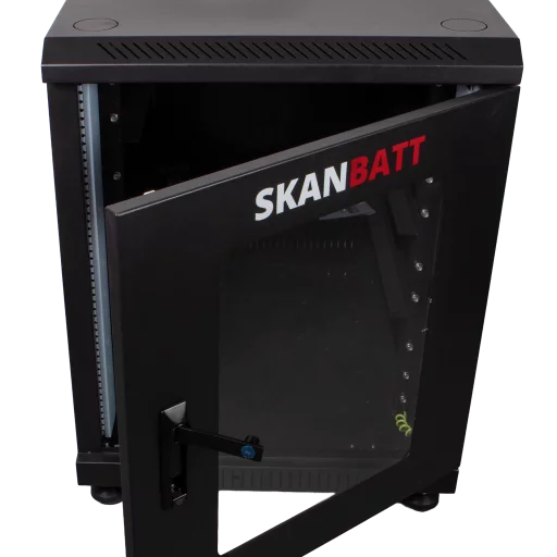 SKANBATT Kabinett/batteriskap for 4 stk Skanbatt Lithium 3U Rack