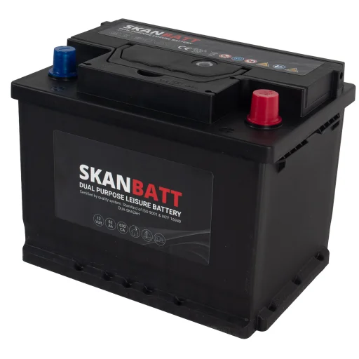 SKANBATT Dual Purpose 12V 62AH 630CA (242x175x190mm) +R