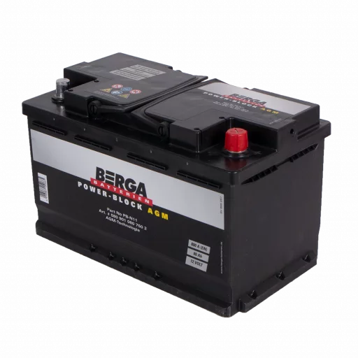 BERGA Power Block AGM 12V 80AH 800CCA (315/175/190mm)
