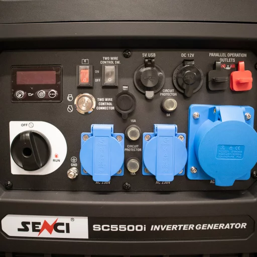 SENCI SC5500i Inverter Aggregat - Bensin - Max 6000W - ATS - Elektrisk start