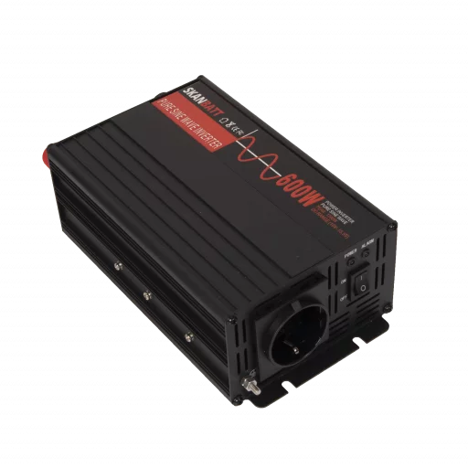 SKANBATT Inverter 12V 600W (1200W) Slim Ren Sinus Rev.2
