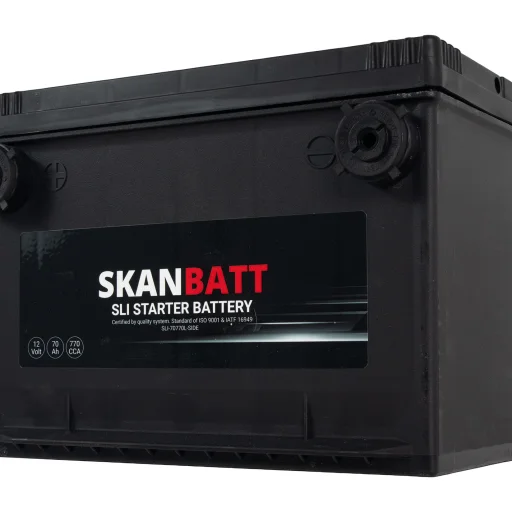 SKANBATT SLI Startbatteri 12V 70AH 770CCA (260x174x185mm) +L