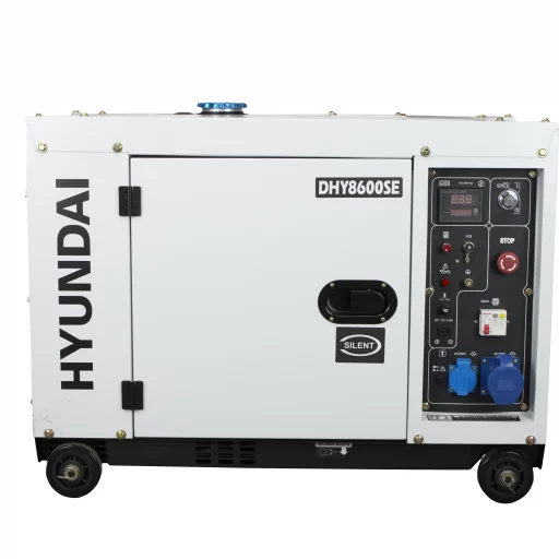HYUNDAI DHY8600SE Strømaggregat 6300W - Elektrisk start - Diesel - Forvarming