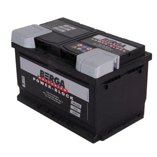 BERGA Power Block 12V 72AH 680CCA (278/175/175mm)