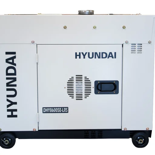 HYUNDAI DHY8600SE Strømaggregat 6300W - Elektrisk start - Diesel - Forvarming - 30L