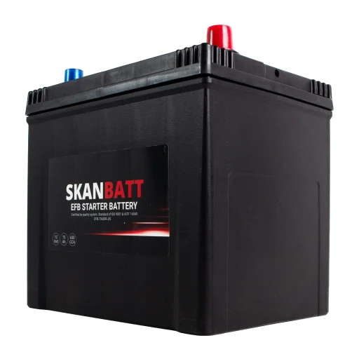 SKANBATT EFB Startbatteri 12V 73AH 630CCA (232x173x225mm) +R