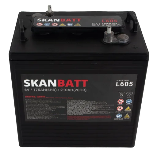 SKANBATT L605 Deep Cycle Batteri 6V 210Ah (264x181x276mm)