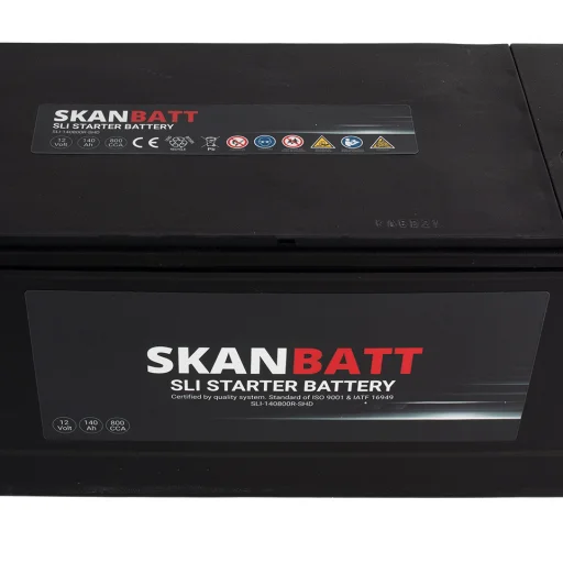 SKANBATT SLI SHD Startbatteri 12V 140AH 800CCA (513x189x223mm) +R