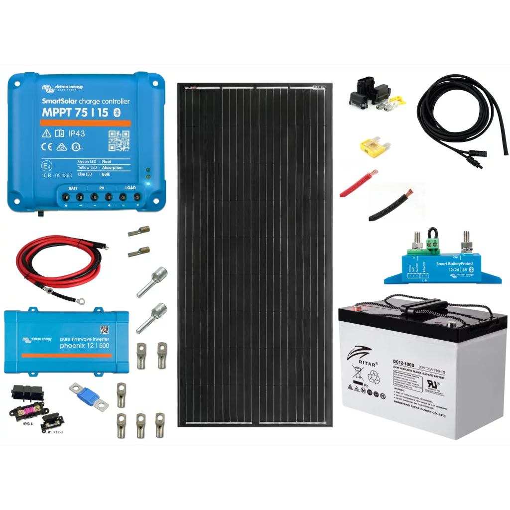 Solcelle-lading - kit for robotgressklippere