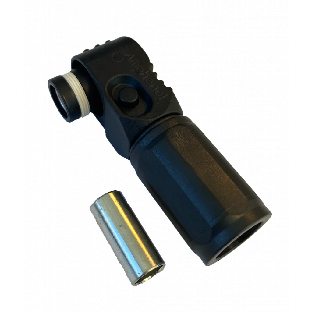 Amphenol kobling 8,0mm negativ (sort)