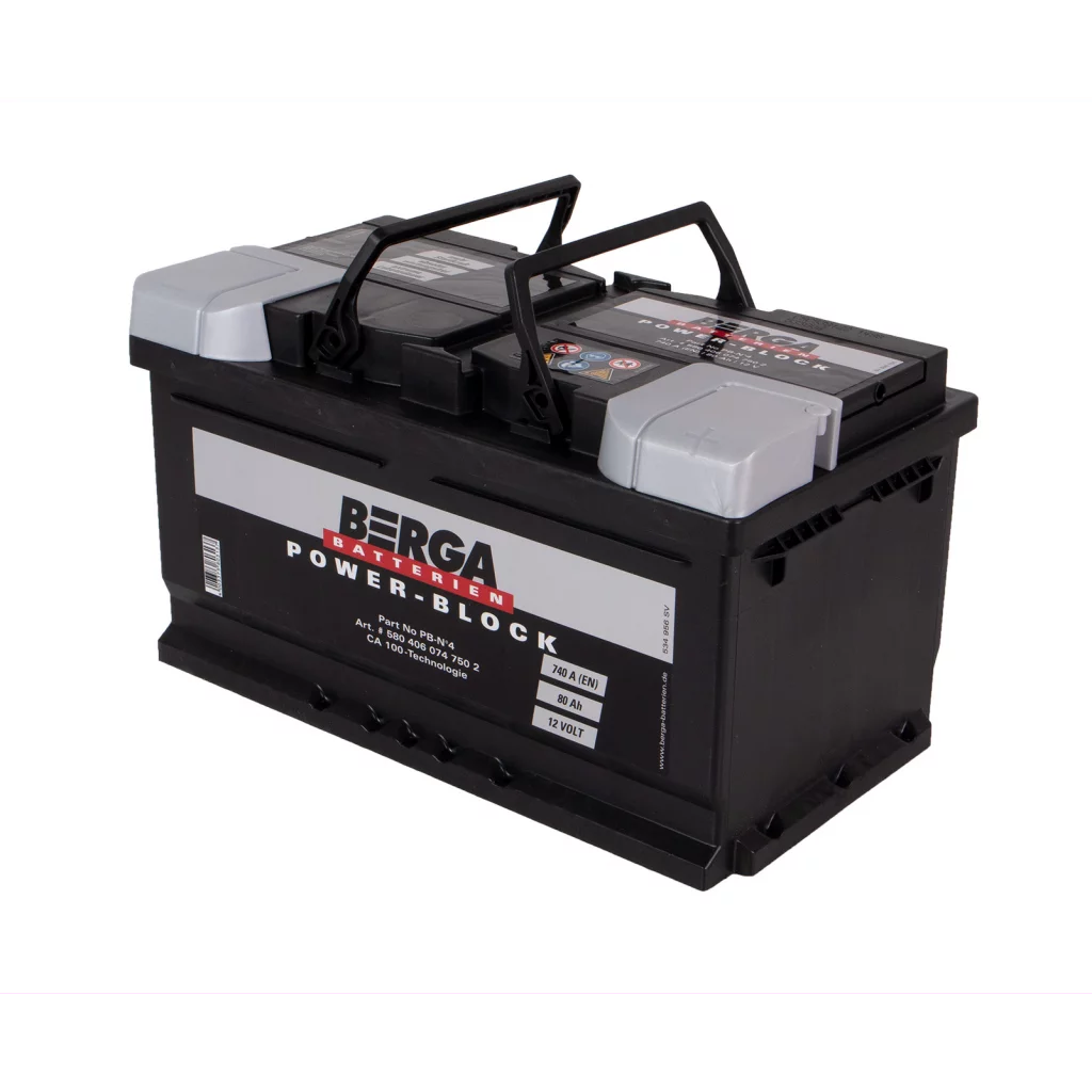 BERGA Power Block 12V 80AH 740CCA (315/175/175mm)