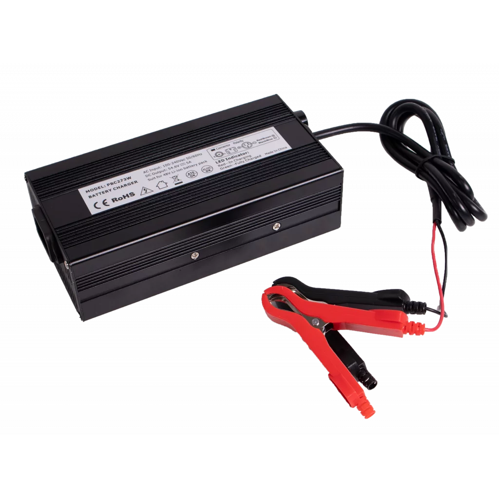 Batterilader / Strømforsyning 54,6V 5A for LiFePO4