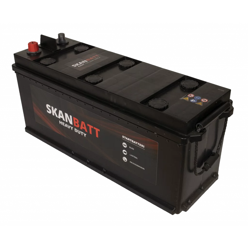 SKANBATT Startbatteri 12V 135AH 760CCA (514x175x210/226mm) +høyre
