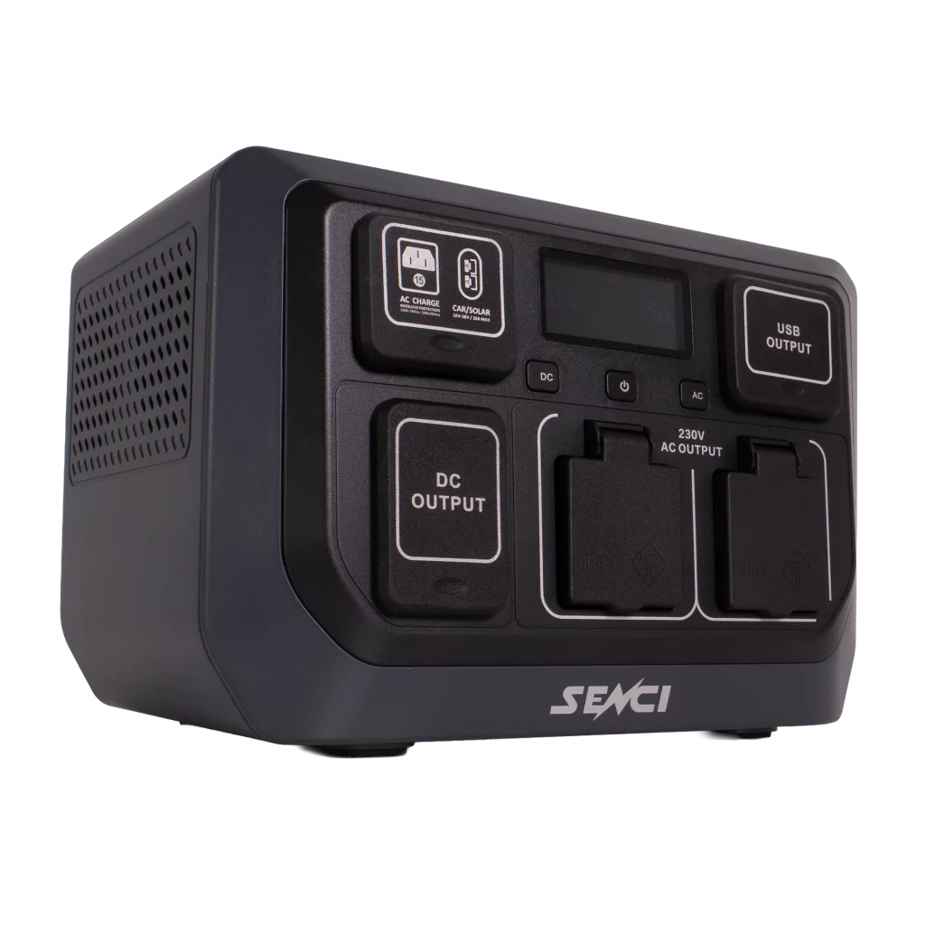 SENCI Lithium LPS 512Wh Power Station med 600W (1200W) sinus inverter