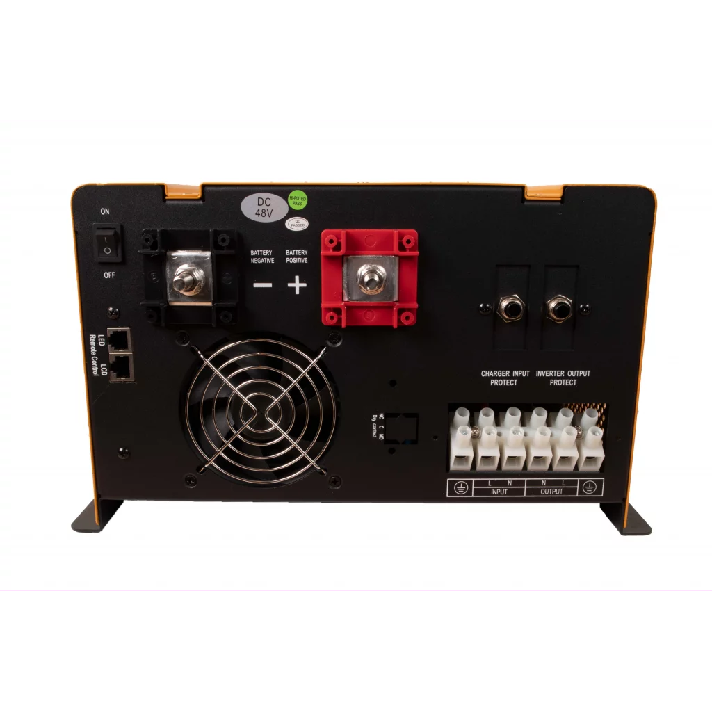 SKANBATT Kombi batterilader og inverter 48V 5000W m/fjernkontroll (VEIL Kr. 15995.-)