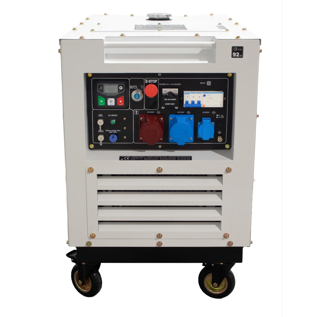 HYUNDAI DHY11000SEi-T Diesel Inverter Strømaggregat 8000W - Elektrisk start - 400V/230V - ATS